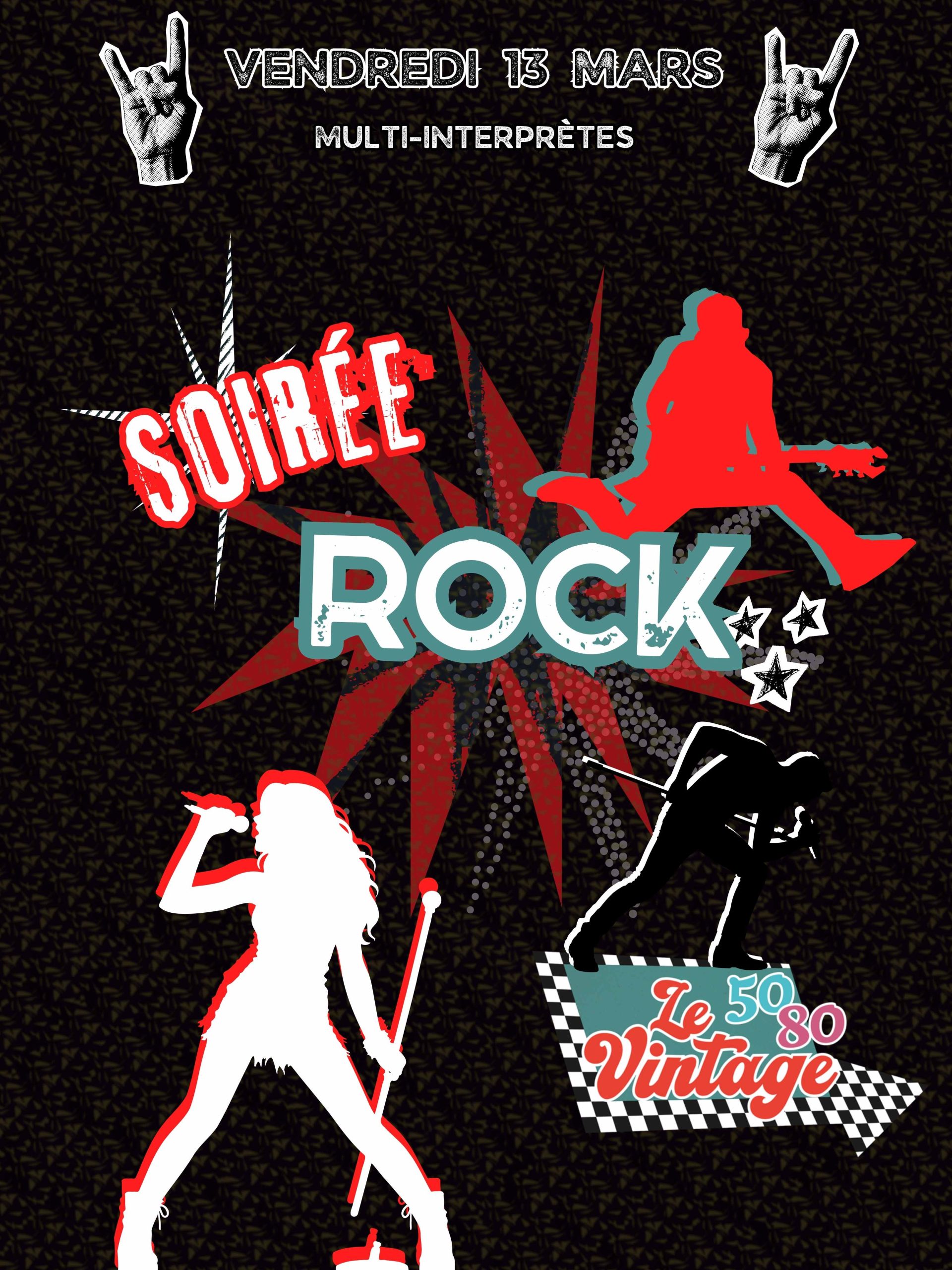 affiche rock 13 mars